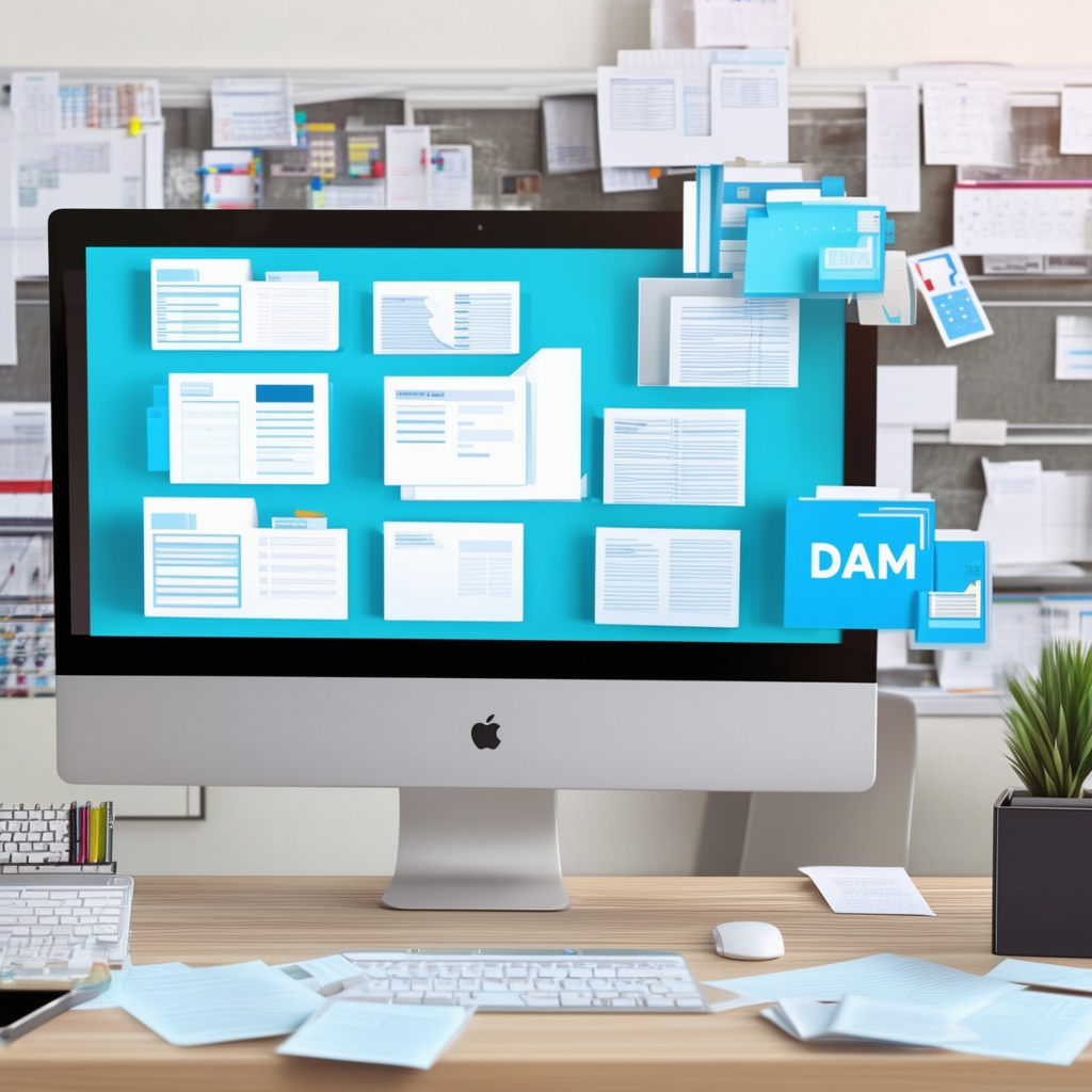 A clutter-free workspace with organized digital fi
