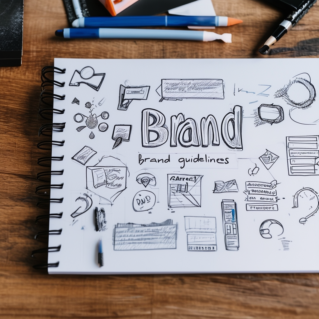 A creative designer brainstorming and sketching br