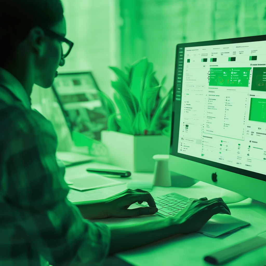 A designer effortlessly managing artwork approvals-1