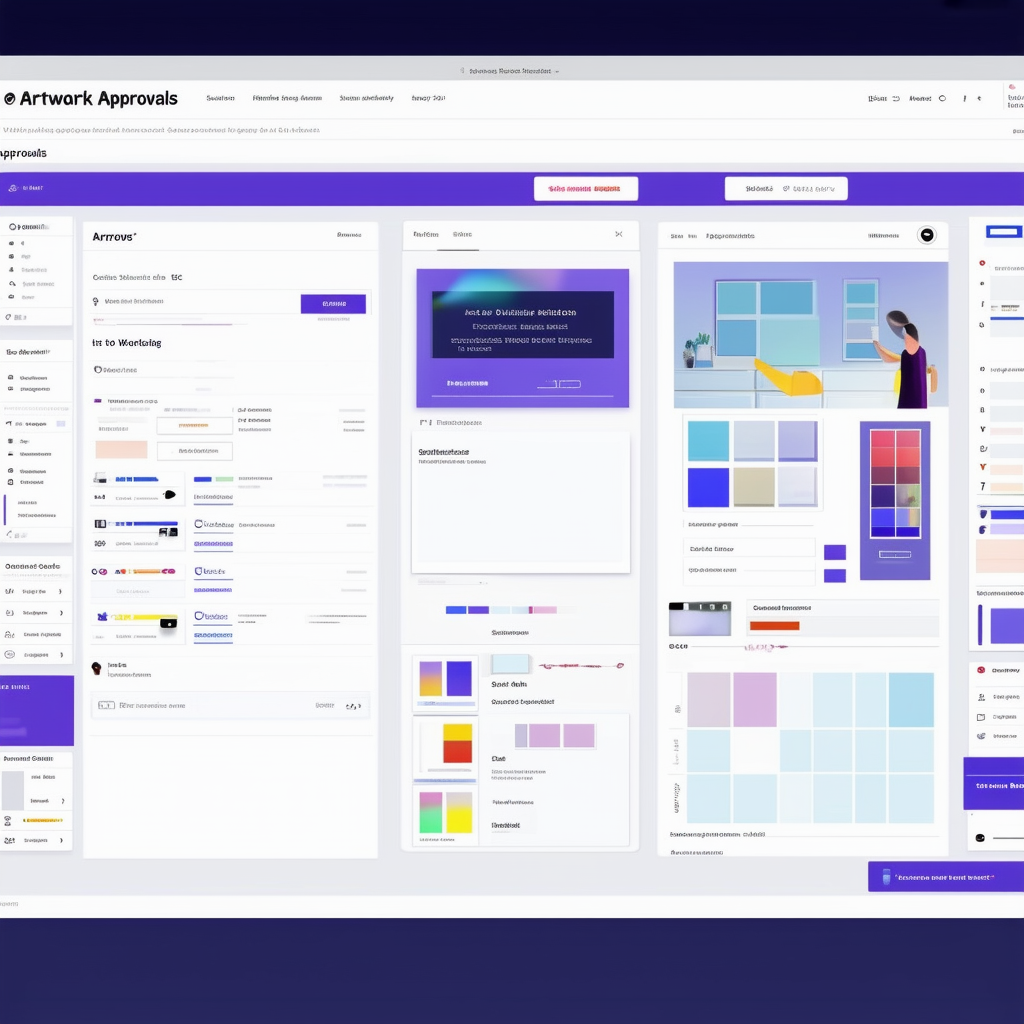 A designer effortlessly managing artwork approvals-2