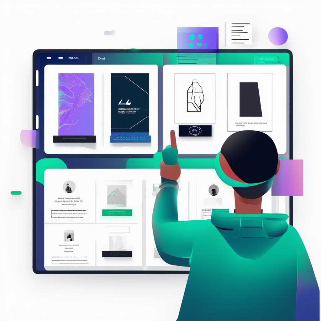 A designer effortlessly managing artwork approvals