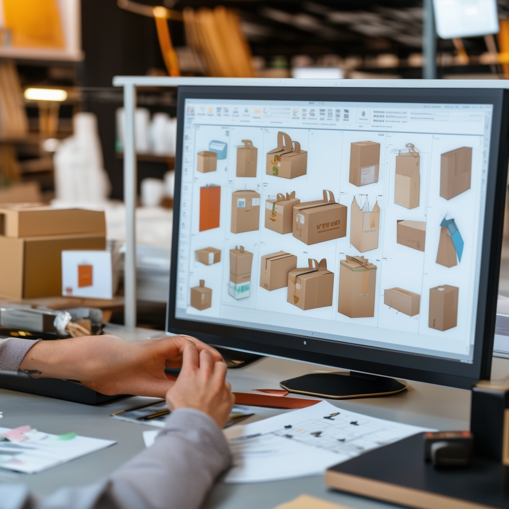 A designer effortlessly managing packaging artwork