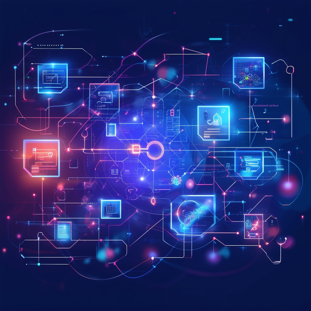 A dynamic image showcasing a seamless digital work